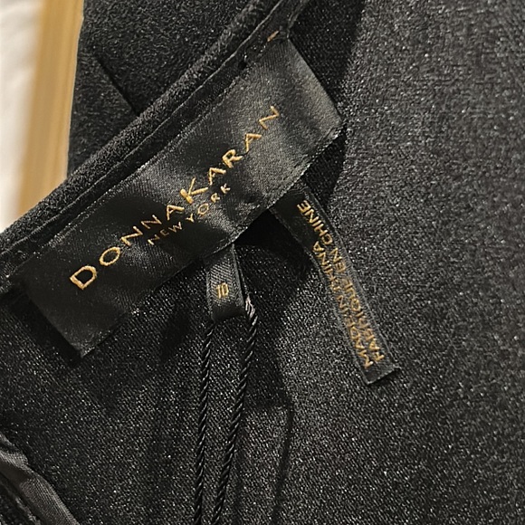 🎉NWT Donna Karan NY black bell sleeve, round neck A line Dress. - Picture 2 of 8